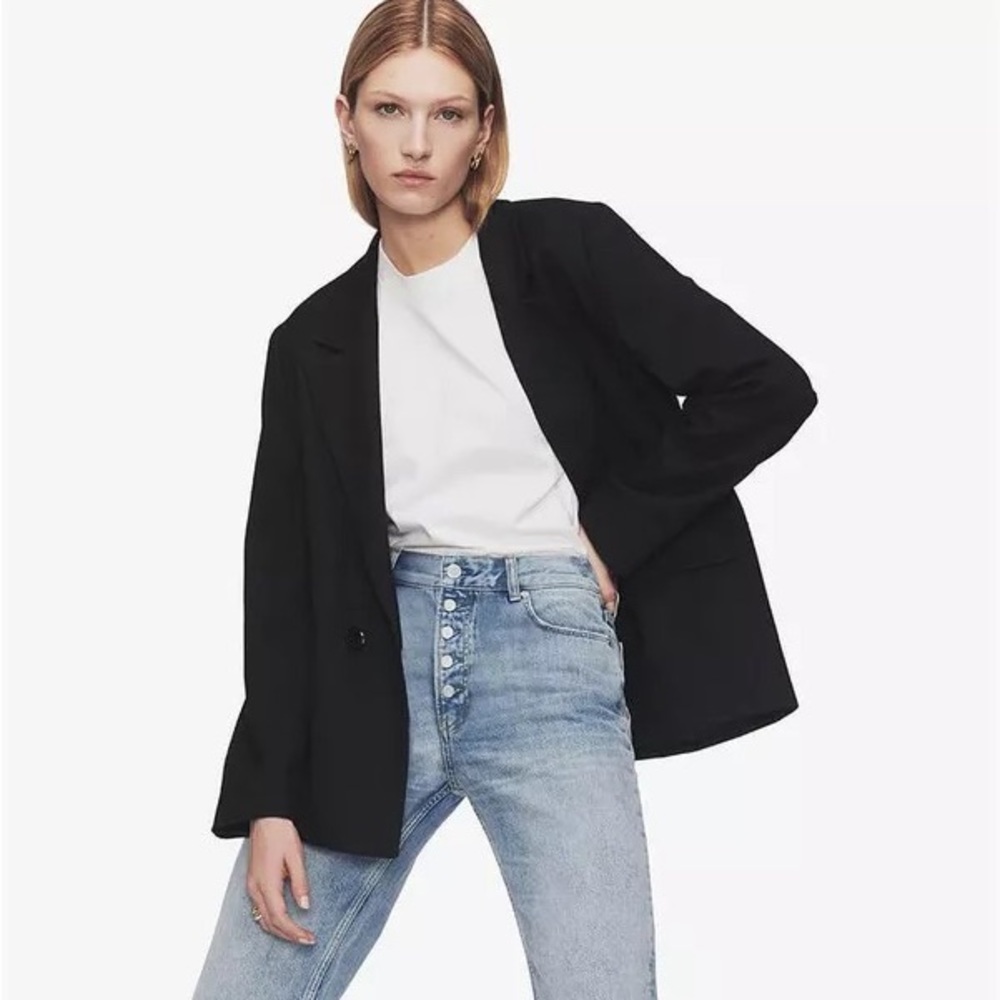 Anine Bing Exposed Button Jeans 100% cotton